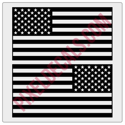 american flag pictures to color. American Flag Decals - 1 Color