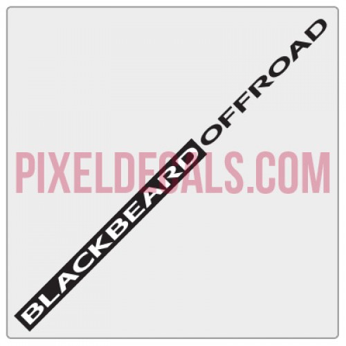 Blackbeard Offroad BBO Banner Decal