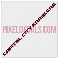 Capital City Crawlers Windshield Banner Decal