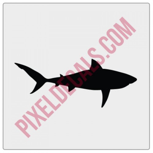 Great White Shark Windshield Chaser Decal