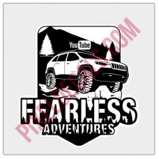 Fearless Adventures Black & White Decal