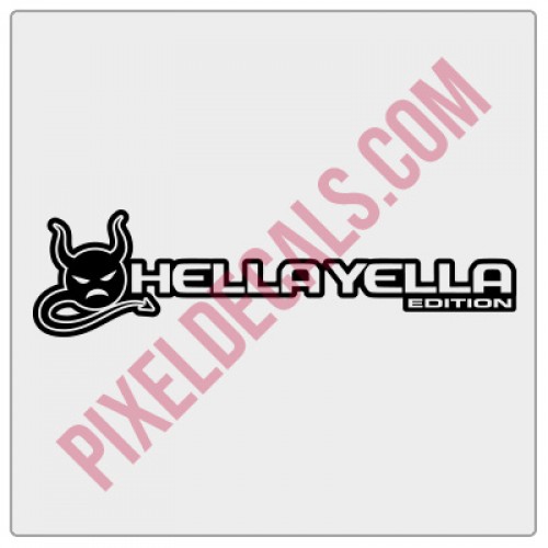 Hella Yella (Devil) Edition Decal (Pair)