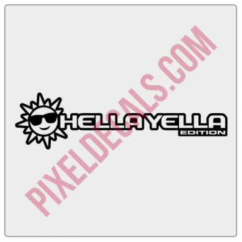 Hella Yella (Sun) Edition Decal (Pair)