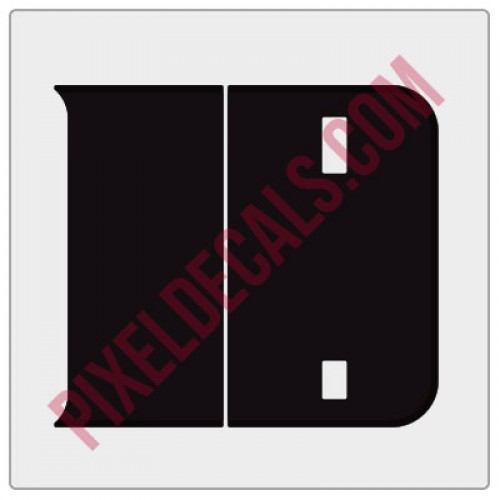 2018+ JL Tailgate Blackout Decal - 1 Color