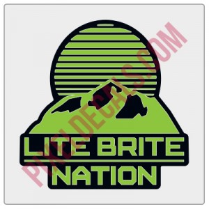 Lite Brite Nation Logo Decal