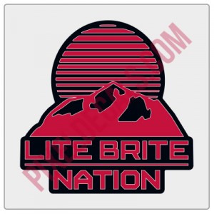 Lite Brite Nation Logo Decal