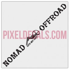 Nomad Offroad Windshield Banner Decal - 1 Color