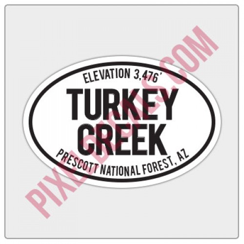 Trail Oval Decal - AZ - Turkey Creek