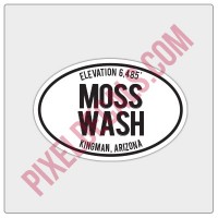 Trail Oval Decal - AZ - Moss Wash