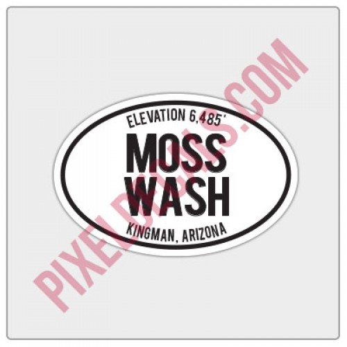 Trail Oval Decal - AZ - Moss Wash