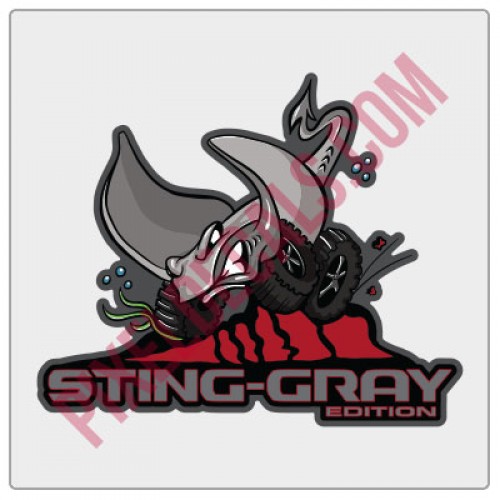 Sting-Gray Edition Cartoon Decal Full Color