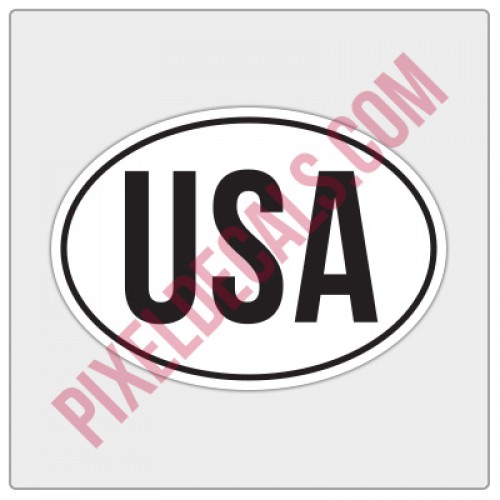 USA Oval Decal