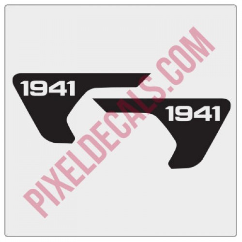 2018+ JL/JT Fender Vent 1941 Blackout Decal Pair