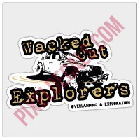 Wacked Out Explorers Customizable Logo Decal