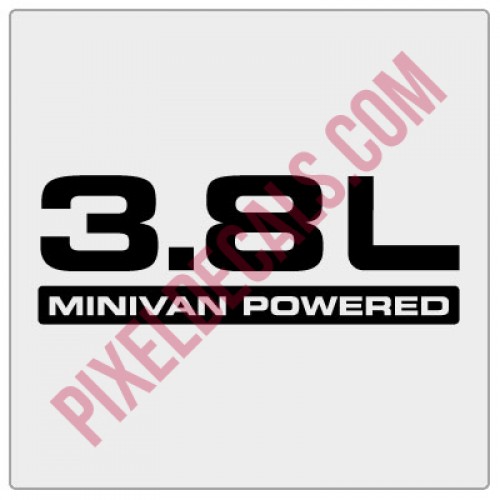 3.8L Minivan Powered Decal