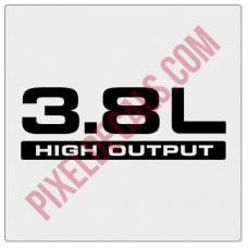 3.8L High Output Decal