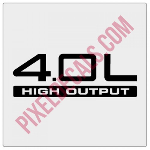 4.0L High Output Decal