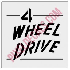 4 Wheel Drive Tailgate Decal