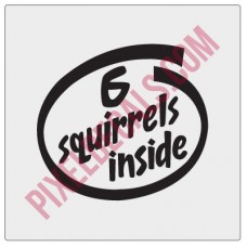 6 Squirrels Inside Decal