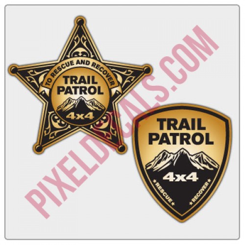 Trail Patrol Badge Stickers