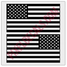 American Flag Decals - 1 Color (V1)