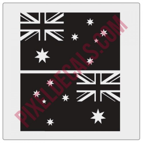 Australian Flag Decals - 1 Color