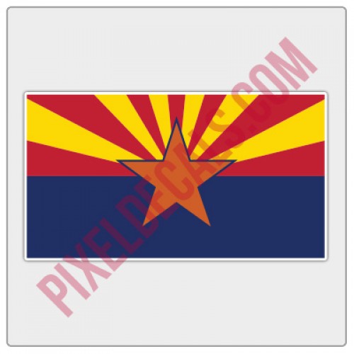 Arizona Flag Decal - Color