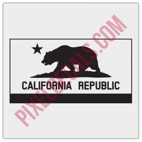 California Flag Decal