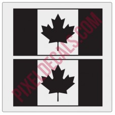 Canadian Flag Decals - 1 Color