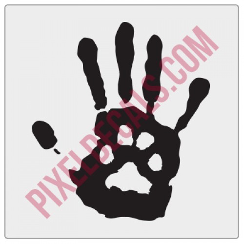 Dog Paw Wave Decal
