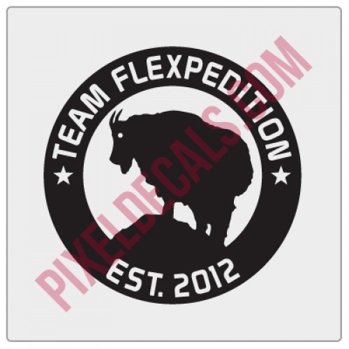 Team Flexpedition Decal - 1 color