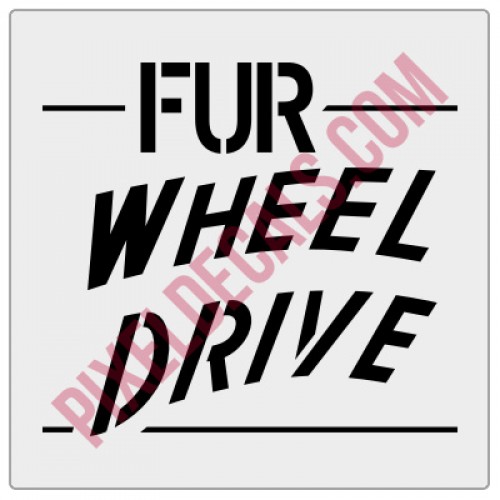 FUR Wheel Drive Tailgate Decal