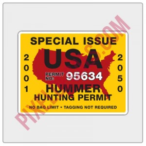 Hunting Permit Decal