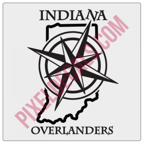 Indiana Overlanders Logo Decal Alternate