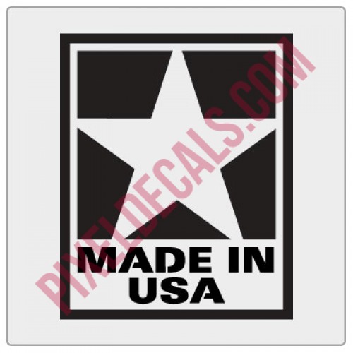 Made in USA Decal