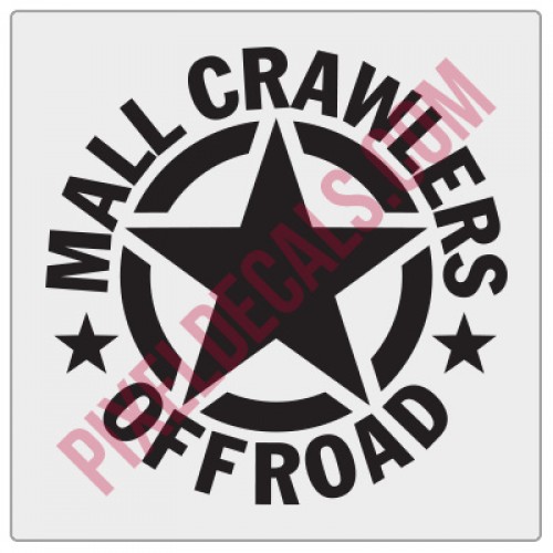 Mall Crawlers Offroad Invasion Star Fender Decal