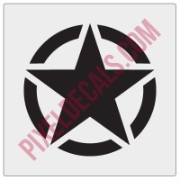 Military Invasion Star Decal