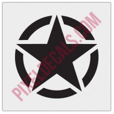 Military Invasion Star Decal