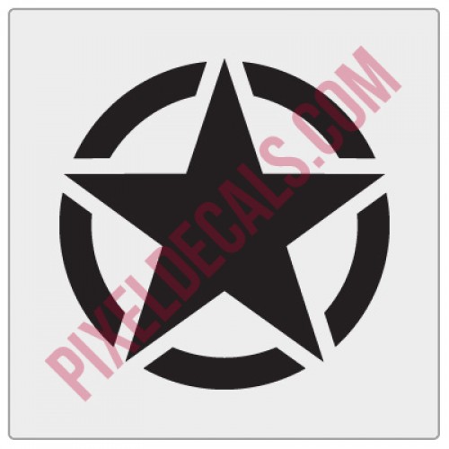 Military Invasion Star Decal