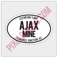 Trail Oval Decal - AZ - Ajax Mine