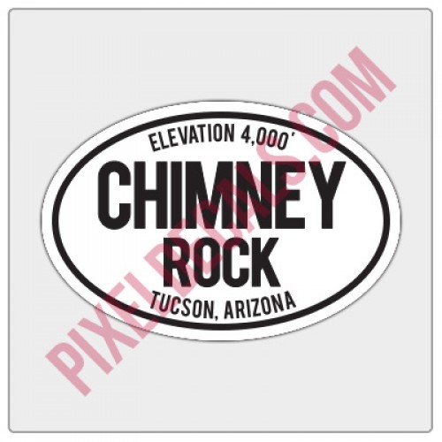 Trail Oval Decal - AZ - Chimney Rock