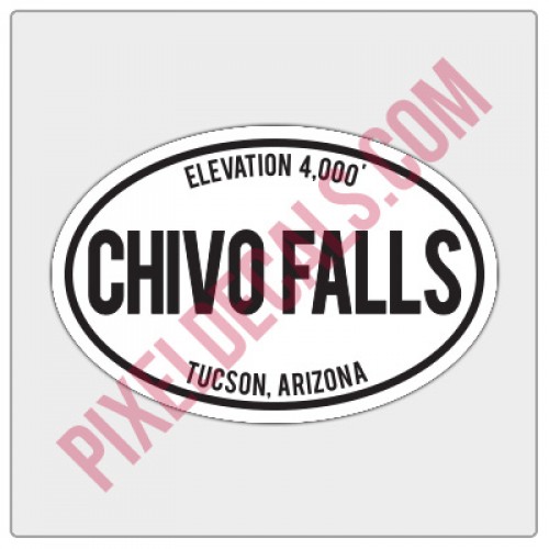 Trail Oval Decal - AZ - Chivo Falls