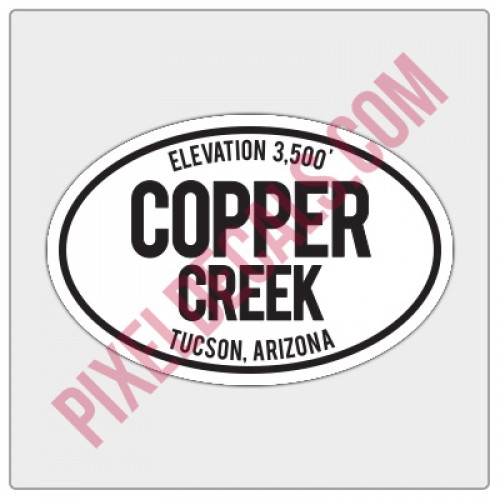 Trail Oval Decal - AZ - Copper Creek