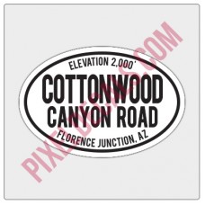 Trail Oval Decal - AZ - Cottonwood Canyon Road