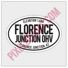 Trail Oval Decal - AZ - Florence Junction OHV