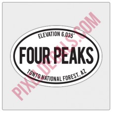 Trail Oval Decal - AZ - Four Peaks