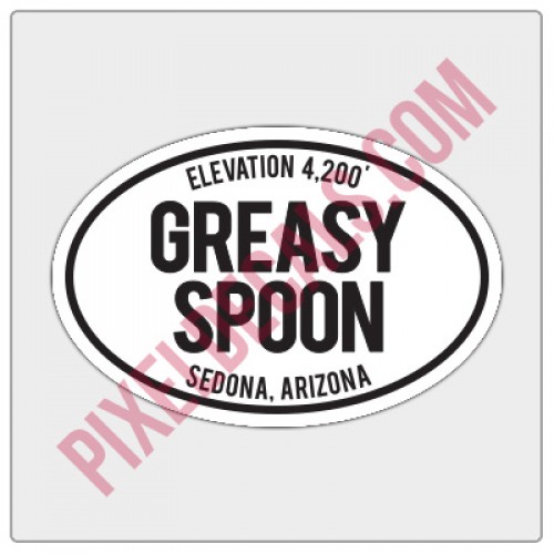 Trail Oval Decal - AZ - Greasy Spoon
