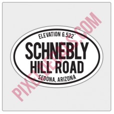Trail Oval Decal - AZ - Schnebly Hill