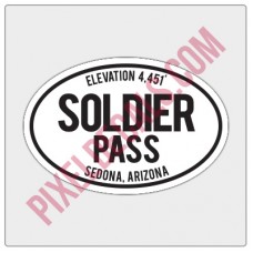 Trail Oval Decal - AZ - Soldier Pass