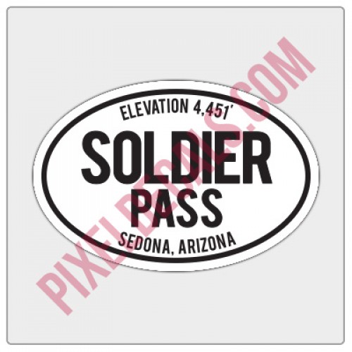 Trail Oval Decal - AZ - Soldier Pass